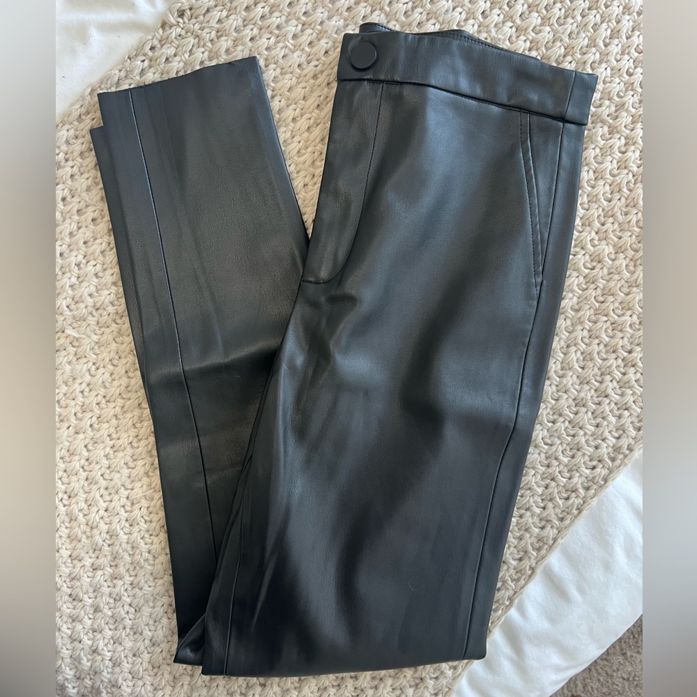 Zara leather skinny pants